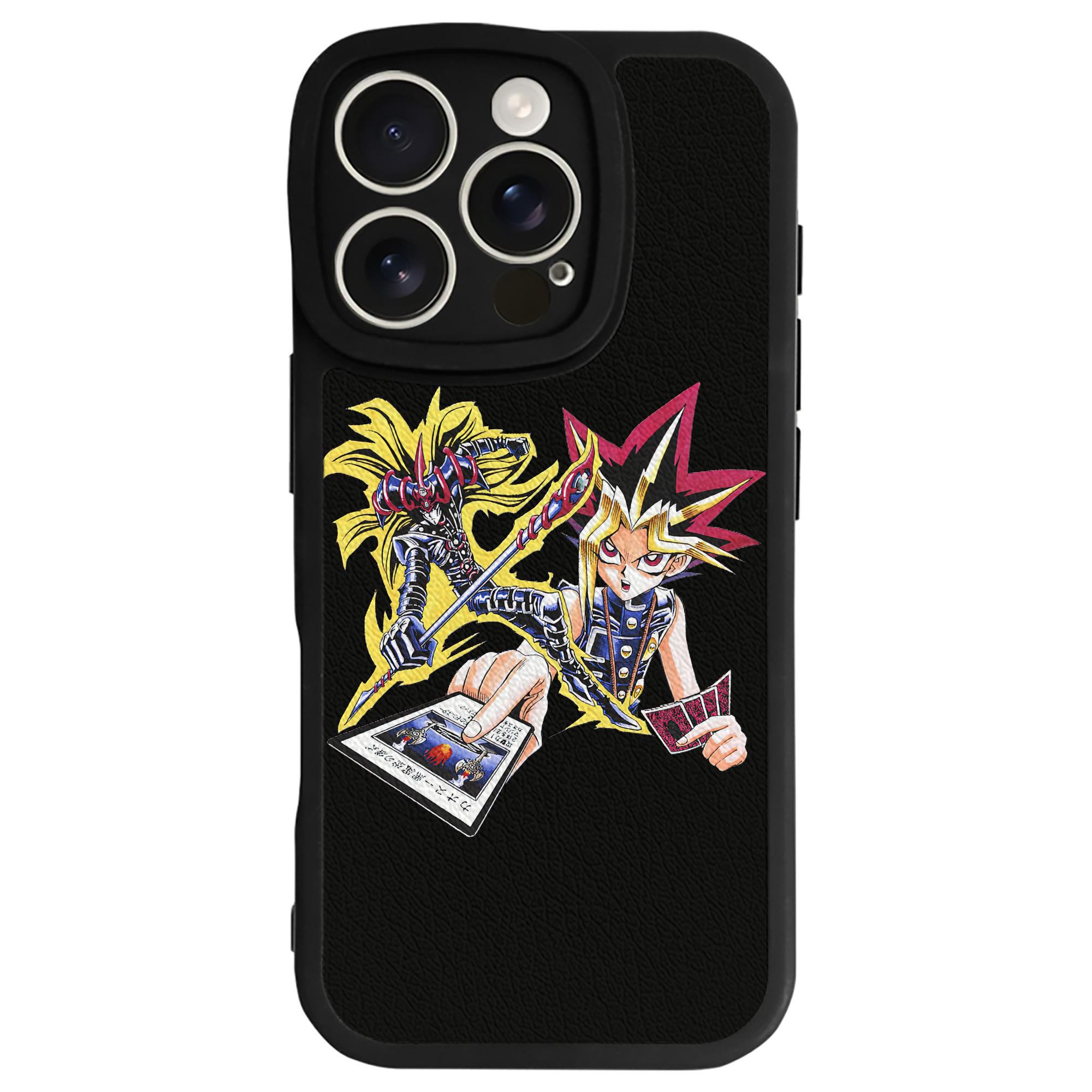遊☆戯☆王 Yu-Gi-Oh! 【iPhone 16シリーズ対応】シリコンスマホケース（レザー調） 材質：シリコン